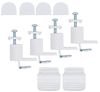 ondeco Plissee Thermo ohne Bohren mit Klemmträger,Sonnenschutz für Fenster innen, lichtschutz und Blickdicht, Faltrollo Sichtschutz für Tür, Jalousie Rollo leicht verdunkelnd - Türkis - 40x130 cm Bild 5