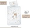 MTOnlinehandel Babybettwäsche Winnie Pooh 100x135 + 40x60 cm, 100 % Baumwolle Biber, Flanell, 2 teilig, Disney's Winnie Pooh, Mond & Sterne für Kinder, Mädchen und Jungen Bild 3