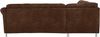 Cavadore Ecksofa Salisa mit Federkern / Polsterecke im klassischen Design / inkl. Bettfunktion / 264 x 86 x 244 / Mikrofaser Hellbraun Bild 4