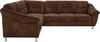 Cavadore Ecksofa Salisa mit Federkern / Polsterecke im klassischen Design / inkl. Bettfunktion / 264 x 86 x 244 / Mikrofaser Hellbraun Bild 3