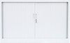 Querrollladenschrank Sideboard 120cm breit Stahl Büro Aktenschrank Rolladenschrank Weiß (HxBxT) 750 x 1200 x 460 mm / 555127 Bild 3
