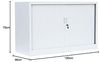 Querrollladenschrank Sideboard 120cm breit Stahl Büro Aktenschrank Rolladenschrank Weiß (HxBxT) 750 x 1200 x 460 mm / 555127 Bild 2