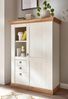 Highboard Hemsby in weiß Pinie / Eiche Landhaus 102 x 139 cm Bild 5