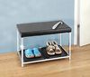 Wenko Schuhbank mit 2x Schuh Abtropfschale 70 cm Sitzbank Schuhablage Schuhregal Bild 4
