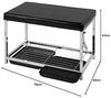 Wenko Schuhbank mit 2x Schuh Abtropfschale 70 cm Sitzbank Schuhablage Schuhregal Bild 3
