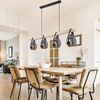 Hängeleuchte Esszimmer Hängelampe Pendelleuchte Küche Holzbalken 15568-4H Bild 4
