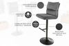 riess-ambiente Barhocker COMFORT grau/schwarz - Cord, Metall, höhenverstellbar, drehbar, weich (Einzelartikel, 1 St), Moderner Stuhl mit Lehne - ideal für Wohn- und Esszimmer oder Küche Bild 5