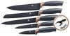 KING Messer-Set Carbon Design (Set, 6-tlg), (5 Messer), incl. Sparschäler, Wellenschliff Bild 4