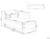 Chaiselongue Samtstoff schwarz linksseitig LUIRO Bild 3