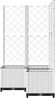 vidaXL Pflanzkübel mit Rankgitter Weiß 80x80x136 cm PP 153286 Bild 5