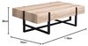 M2 Kollektion Delta Couchtisch, MDF, braun, 118 x 38 x 70 cm Bild 2