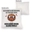 speecheese Dekokissen Ich liebe dich ganz doll Cookie Keks Kuschelkissen Bild 3