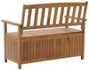 Gartenbank SOVANA 120 cm mit Stauraum Akazienholz Heller Holzfarbton Bild 5