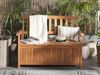 Gartenbank SOVANA 120 cm mit Stauraum Akazienholz Heller Holzfarbton Bild 2