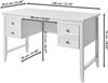 Jahnke Schreibtisch Classic D 130 Montana Eiche Bild 3