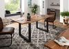 Baumtisch Akazie 180x90x76 natur Beine anthrazit matt FREEFORM 3 Bild 2