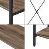 Garderobenständer Hvidovre 170x100x35 cm Schwarz/Holzfarben [en. casa] Bild 5