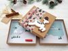 ZauberDeko Geschenkbox Geldgeschenk Weihnachten MIT NAME Natur Rentier Schal Schneelandschaft Bild 4