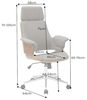 riess-ambiente Bürostuhl MANHATTAN grau -Strukturstoff, Metall, Walnussholz, gepolstert, Rollen (Einzelartikel, 1 St), Strukturstoff · drehbar · ergonomisch · Armlehnen · höhenverstellbar Bild 3