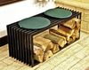 Kaminholzständer Bank D-Stil 100cm Kaminholzregal Holzkorb Kaminholzhalter Bild 1