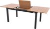 Doppler ausziehbarer Aluminium-Gartentisch / Ausziehtisch "Expert", holzoptik / anthrazit, 150 / 210 x 90 cm (L x B) Bild 2