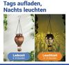 Maximex Solar Gartenleuchte Heißluftballon in Bronze-Optik, hängend, warmweiße LEDs, Dämmerungssensor, wetterfest, Solarleuchte für Garten, Balkon und Terrasse, Ø 15x47 cm, Metall Bild 2