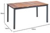 greemotion Tisch Mackay, Esstisch mit Niveauregulierung, Holztisch aus Eukalyptusholz, Gartentisch in Anthrazit/Braun, Maße: ca. 150 x 74 x 90 cm Bild 3