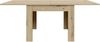 Forte NUORI Esstisch 90 100, Esstisch ausziehbar, Esszimmer, Holzwerkstoff, Artisan Eiche Holzdekor, 95 cm breit x 74,8 cm hoch x 95 cm tief Bild 5
