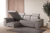 MOEBLO Ecksofa LUKA, modernes Schlafsofa, bequemes Sofa mit Liegefunktion, verstellbare Kopfstützen Sofa, Sofa mit Bettkasten, Ecksofa mit eleganten Metallfüßen, gemütliches Sofa für Wohnzimmer, Schlafsofa mit Stauraum, hochwertiges Ecksofa Stoff, mode... Bild 5
