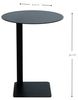 Spinder SUNNY 50 Moderner Stahl Beistelltisch, Schwarz Bild 3