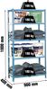 SimonRack Schwerlastregal, Lagerregal, 180 x 90 x 40 cm, Metallregal, Kellerregal, Biegestelle 180 kg, 5 Fachböden, Blau/Weiss - Simonclick Bild 3