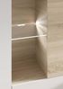 Habitdesign, Moderne Wohnwand 260 cm breit, TV-Möbel in kanadischer Eiche und Weiß Hochglanz, kompaktes Wohnzimmer-Set mit viel Stauraum, Maße: 260 x 185 x 42 cm (B x H x T), Modell Essential Bild 5