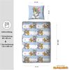 Tom und Jerry Kinderbettwäsche Set 135x200 80x80 cm in hellblau aus 100% Baumwolle mit Wendemotiv Mäusejagd Bild 3