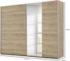 Rauch Möbel Santiago Schwebetürenschrank, Holz, Eiche Sanremo hell, BxHxT: 261 x 210 x 59 cm Bild 4