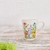 matches21 HOME & HOBBY Tasse Kaffeetassen 2er Set Ostern Frühling Osterhase Blumen, 2-tlg, Porzellan, Tee, Kaffee-Becher, klassisch, weiss bunt, 350 ml Bild 5