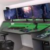 Gamer-Tisch 'Ace' grau/schwarz 180 x 92 x 68 mit LED Bild 2