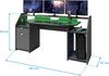 Gamer-Tisch 'Ace' grau/schwarz 180 x 92 x 68 mit LED Bild 3