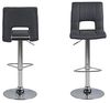 Eine Marke von Amazon - Movian Sarnen - Set mit 2 Barhockern, 52 x 41,5 x 115 cm (L x B x H), Dunkelgrau Bild 4