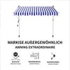 Melko Klemmmarkise Klemmmarkise mit LED Sonnenschutz Markise Balkon Fenstermarkise (Stück, 1-St, Markise) Gummierter Standfuß für besseren Halt Bild 4