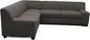 DOMO. collection Norma Ecksofa, 100% Polyester, Schlamm, 212/247 cm Bild 1