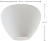 Lindby Deckenleuchten Bibiane, LED, Glas Weiß IP20, 1 x 15 W Bild 5