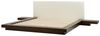Bett mit LED ZEN 180 x 200 cm LED Kunstleder Dunkler Holzfarbton Bild 5
