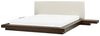 Bett mit LED ZEN 180 x 200 cm LED Kunstleder Dunkler Holzfarbton Bild 4