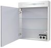 FACKELMANN B.CLEVER Waschtisch Set mit Spiegelschrank 60 cm breit, Weiß, Waschbecken Gussmarmor Weiß Bild 4