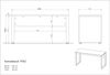 Germania Schreibtisch GW-Rovigo 9762-613, in Graphit/Schwarz, mit Metallfüßen, 150 x 74 x 60 cm Bild 3