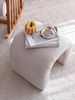 Atelier Del Sofa Elegant Pouffe in White, Velvet Corduroy, 51 x 45 x 46 cm | 100% Polyester, Beech Tree Frame | Stylish & Functional for Modern Living Spaces Bild 5