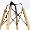 Homey Weißer runder Esstisch oder Küchentisch, Modell Malmö, Melamin, 80 cm (L) x 80 cm (B) x 75 cm (H) Bild 4