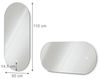 Badezimmerspiegel Weiß 110 x 50 cm mit LED Beleuchtung Vicco Bild 2