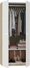 Muebles Pitarch | Schlafzimmerschrank 2 Türen, Weiß und Cambrian Eiche, 180 x 79 x 52 cm (Höhe x Breite x Tiefe), Modernes Beistellmöbel, Kollektion Tibet Bild 3