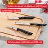 Tefal Messer-Set Colorfood für alle täglichen Vorbereitungen (Set, 3-tlg, Universalmesser (10 cm), Schälmesser (8 cm), Schälmesser (8 cm), deutscher Edelstahl, rostfrei, leicht strukturierte Griffe, K2733S Bild 3